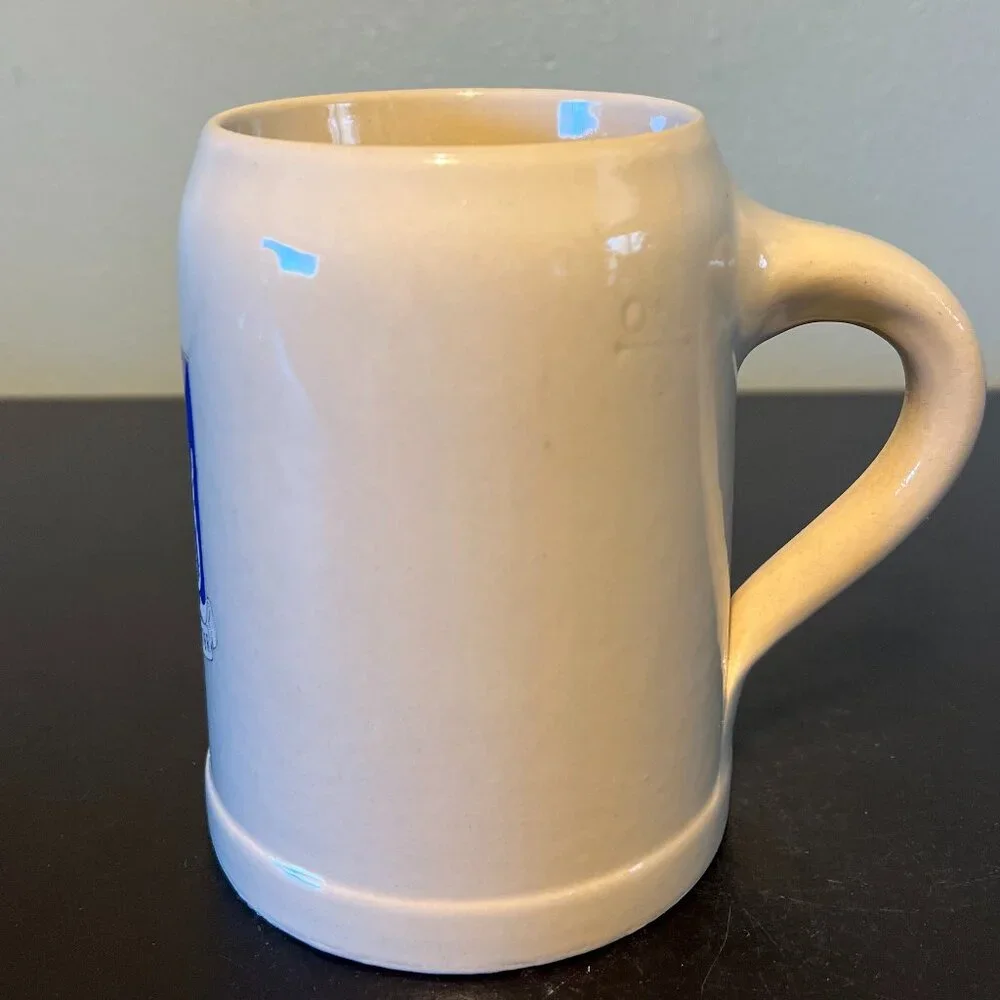 Vintage US Army 77th Armor Regiment Beer Stein Steel Tigers Battle Ax Mug 0.5L